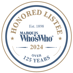 Marquis Who's Who 2024 badge for Bob Barrows as Honored Listee