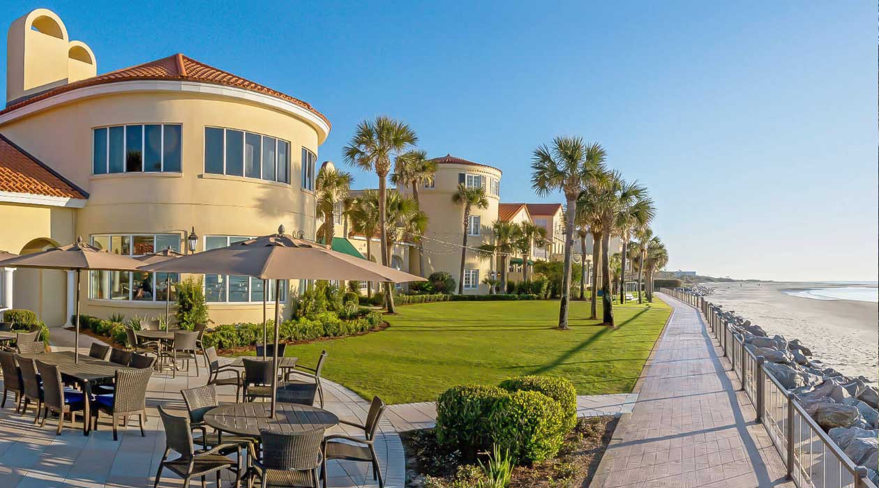 Boardwalk in front of the King and Prince hotel